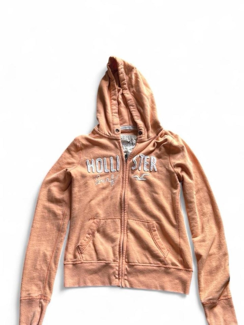 Hollister Peach Zip-Up Hoodie Jacket